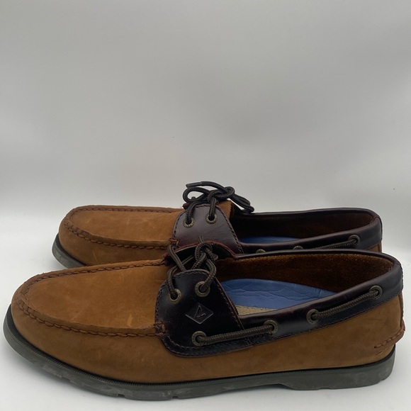 SPERRY TOP-SIDER Men's Brown Leather Upper Loafers Size 10M